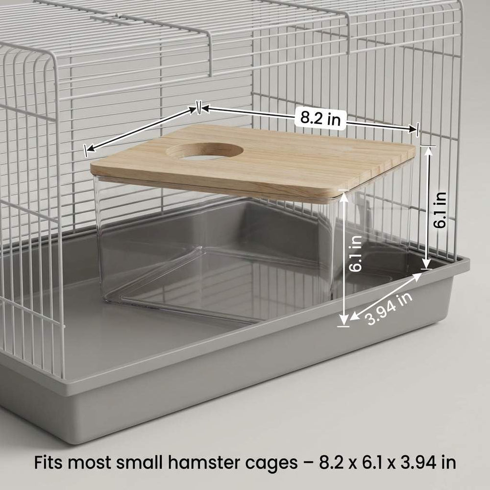 QWORK couvercle en bois détachable pour un entretien simple