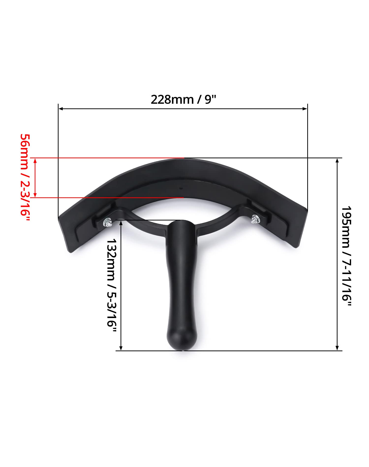 QWORK racleur comparaison taille illustrant format léger et transportable