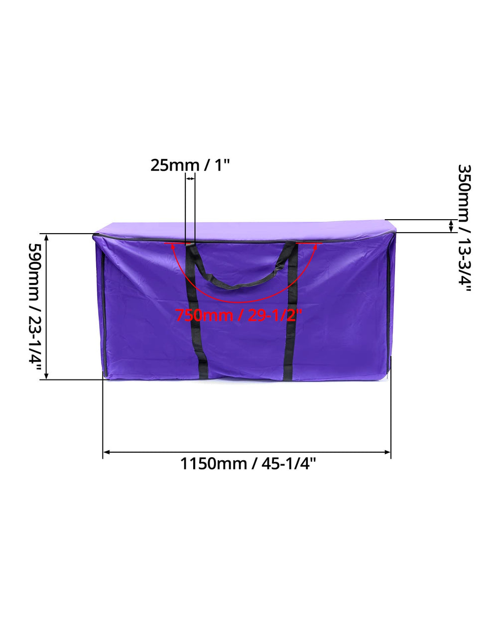 QWORK sac plié pour rangement compact et gain de place