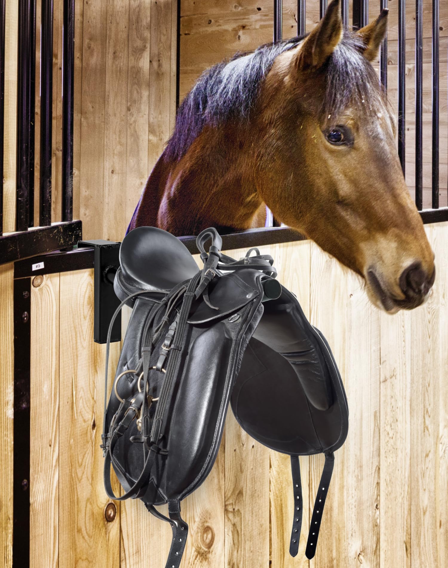 QWORK selle anglaise accrochée pour gain de place