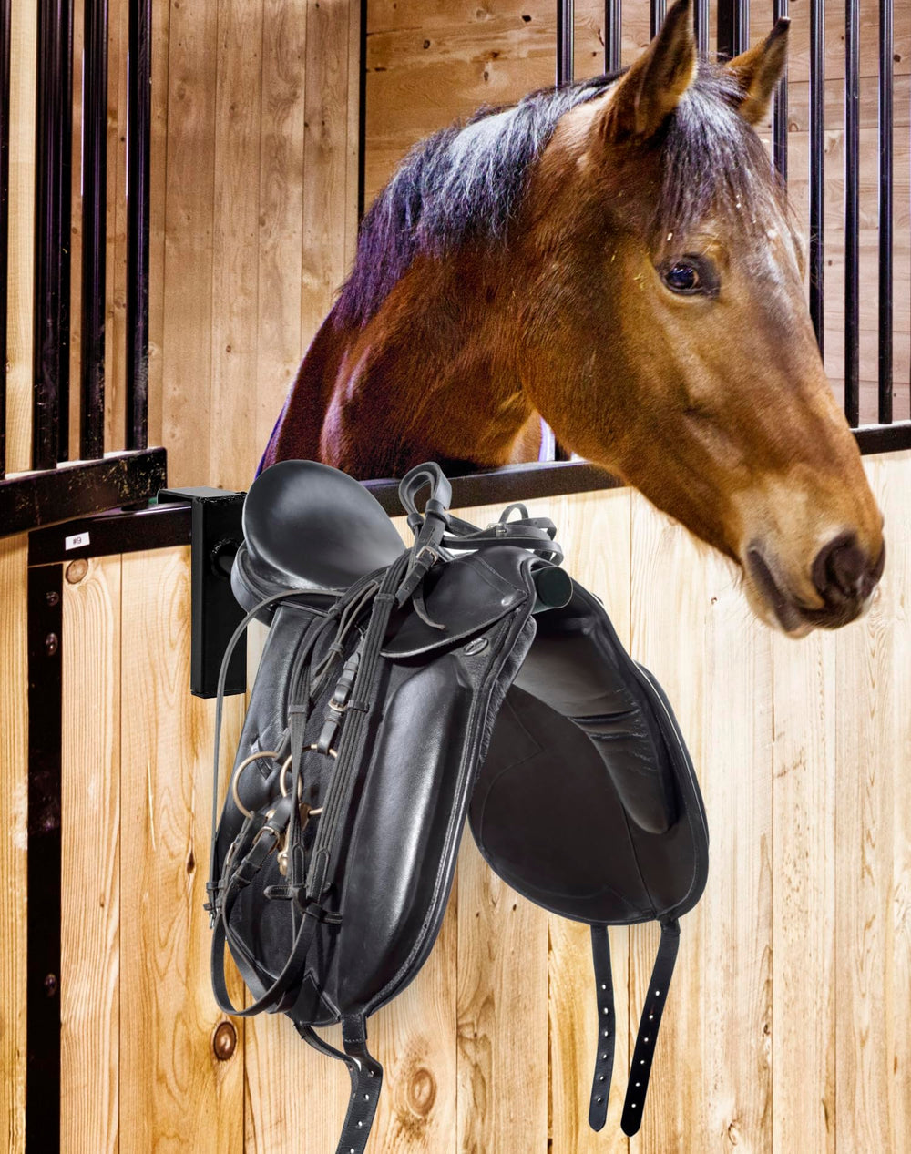 QWORK selle anglaise accrochée pour gain de place