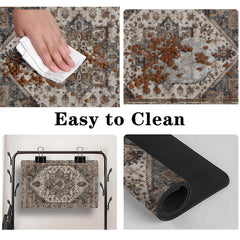 QXWREL tapis sous gamelles en cuisine protection pratique