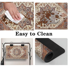 QXWREL tapis en usage avec gamelles pour un repas sans éclaboussures