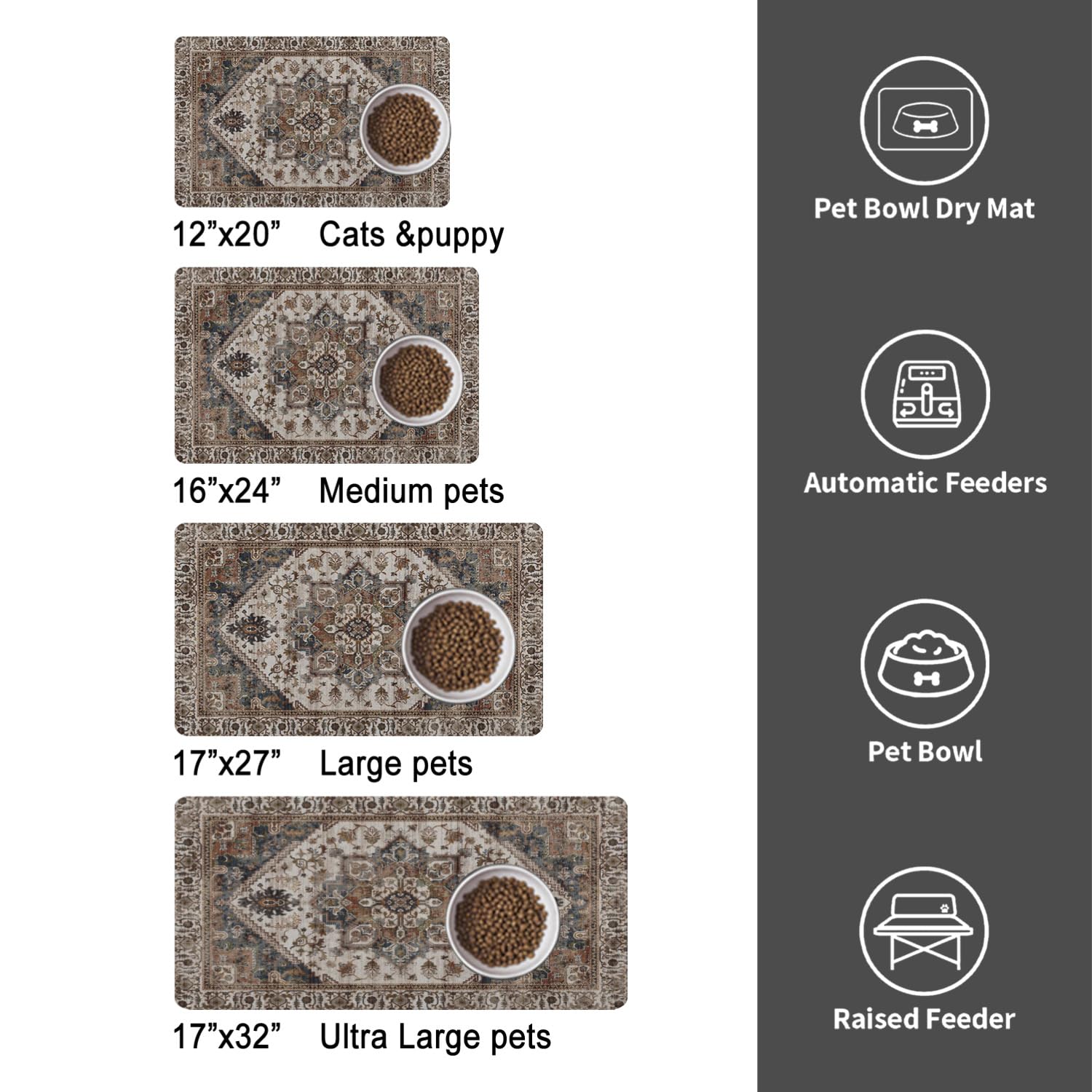 QXWREL tapis enroulé rangement compact gain de place
