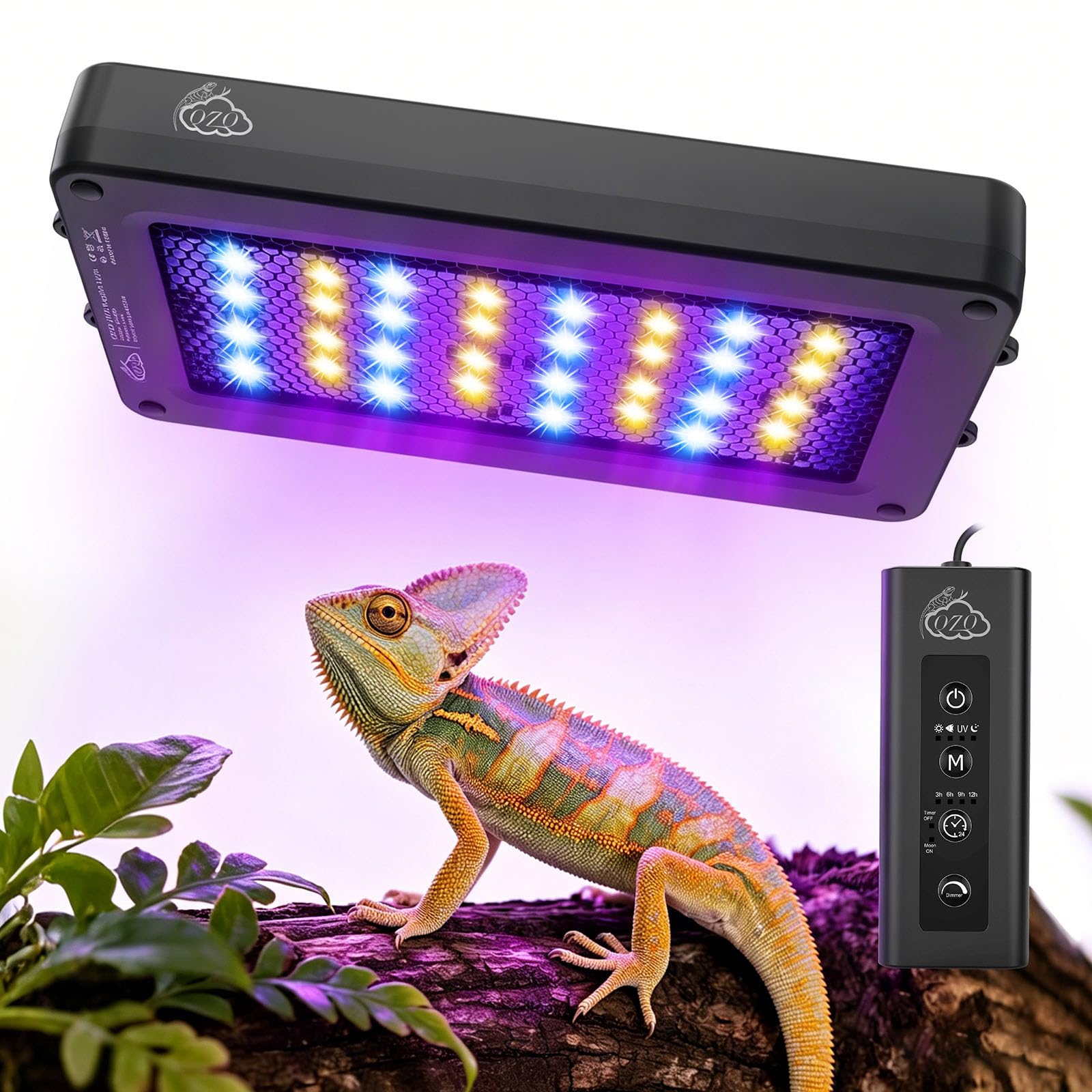 QZQ lampe vue face montrant design compact et éclairage fiable
