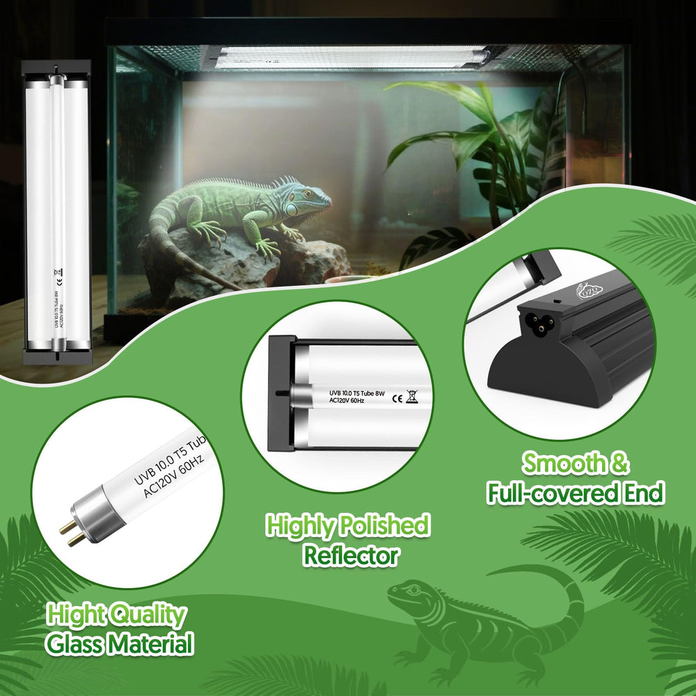 QZQ luminaire éclairant zone de basking pour comportement naturel