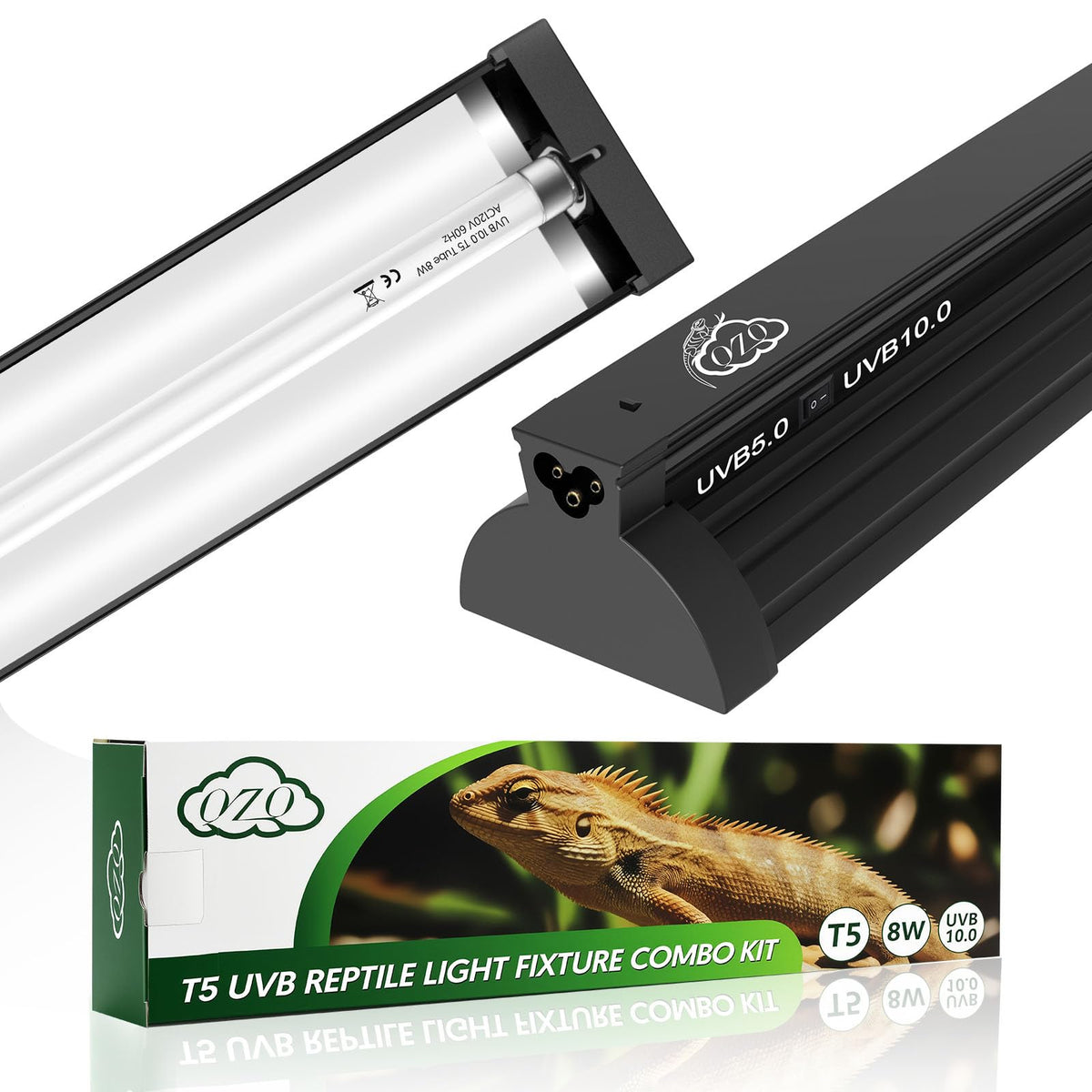 QZQ vue avant du luminaire, installation facile et compacte