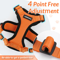 rabbitgoo anneau dorsal renforcé attaché, maintien fiable de la laisse