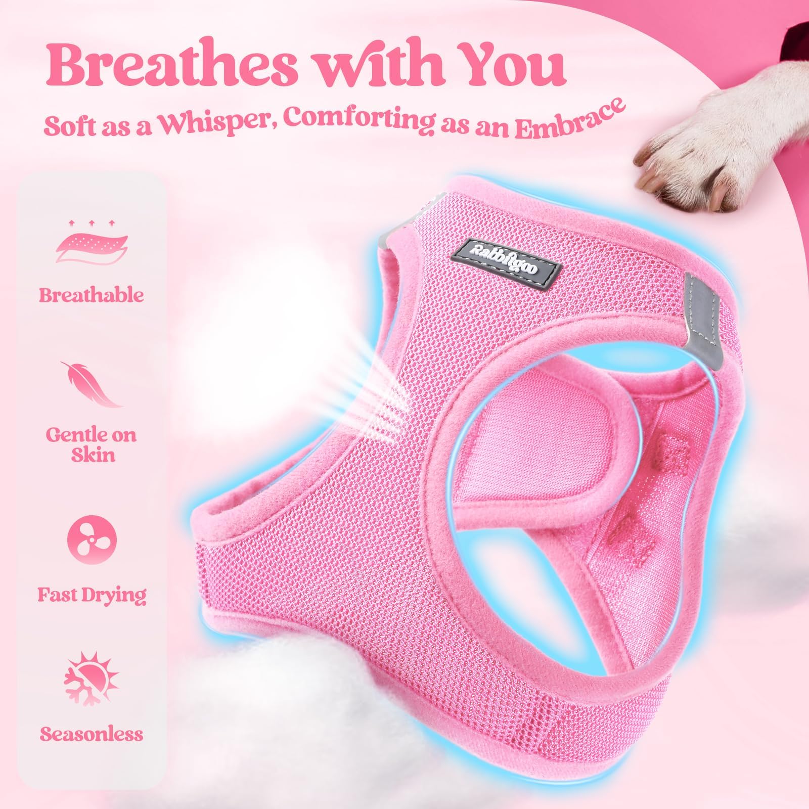 rabbitgoo fermeture clip et velcro pour ajustement sécurisé