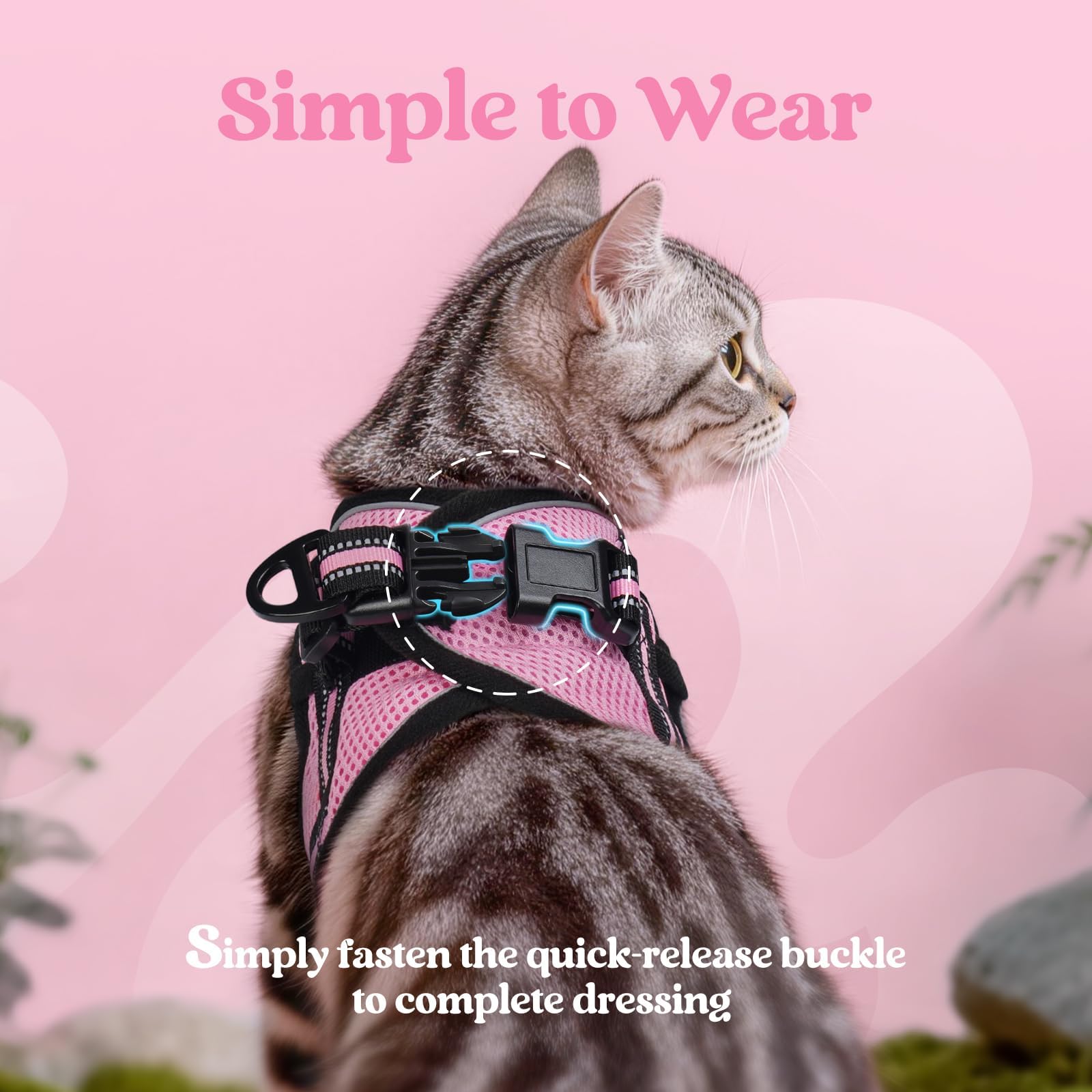 rabbitgoo boucle et anneau métal assurant connexion solide