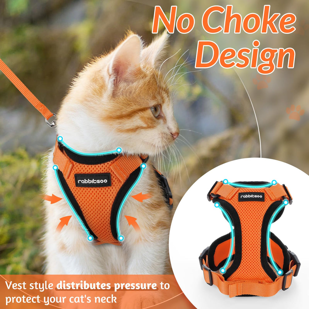 rabbitgoo gros plan maille air-mesh, respirabilité et confort pour chat