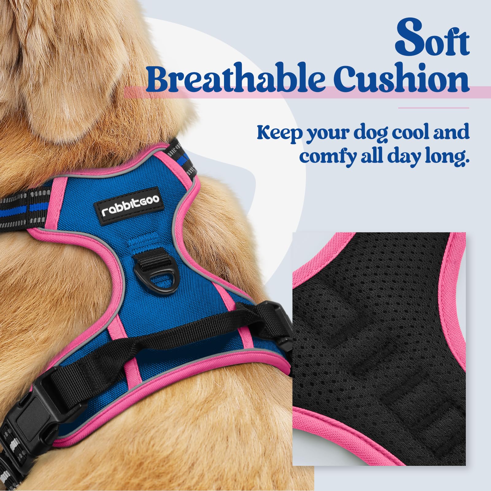 rabbitgoo gros plan rembourrage doux pour confort et protection cutanée