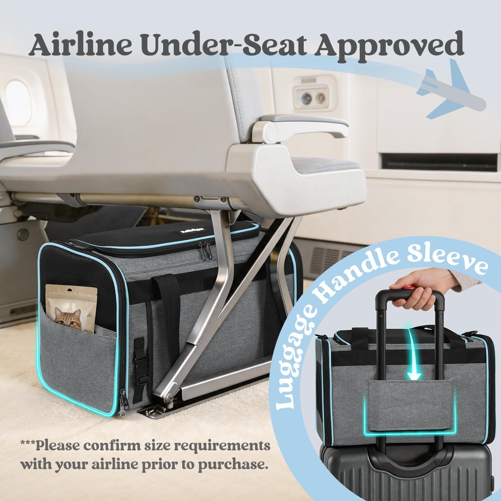 rabbitgoo sac plié à plat pour rangement compact et gain d'espace