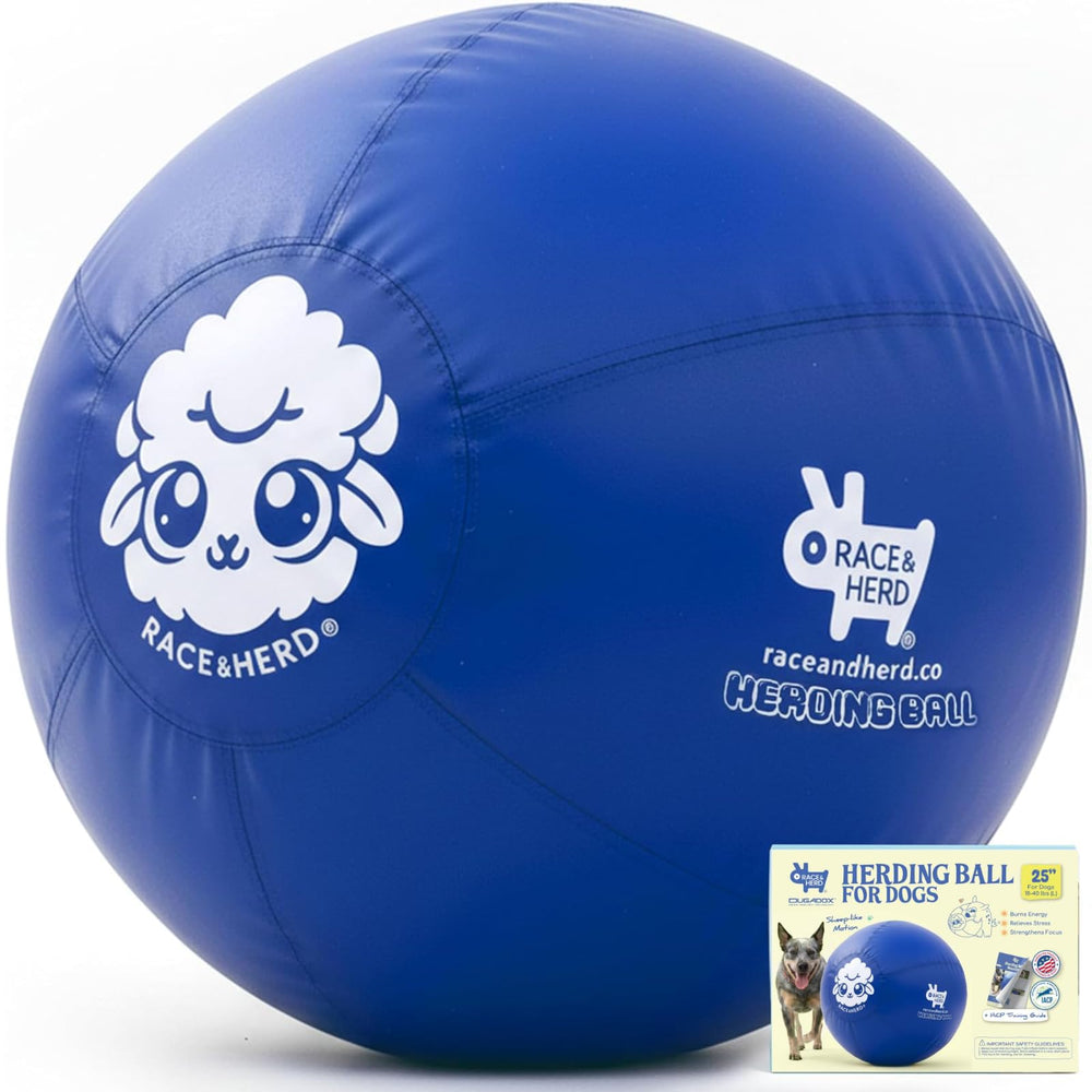 Race&Herd balle 25" vue de face montrant taille et forme pour entraînement