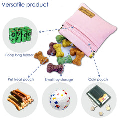 raisingwell pochette en usage sur laisse accessibilité mains libres