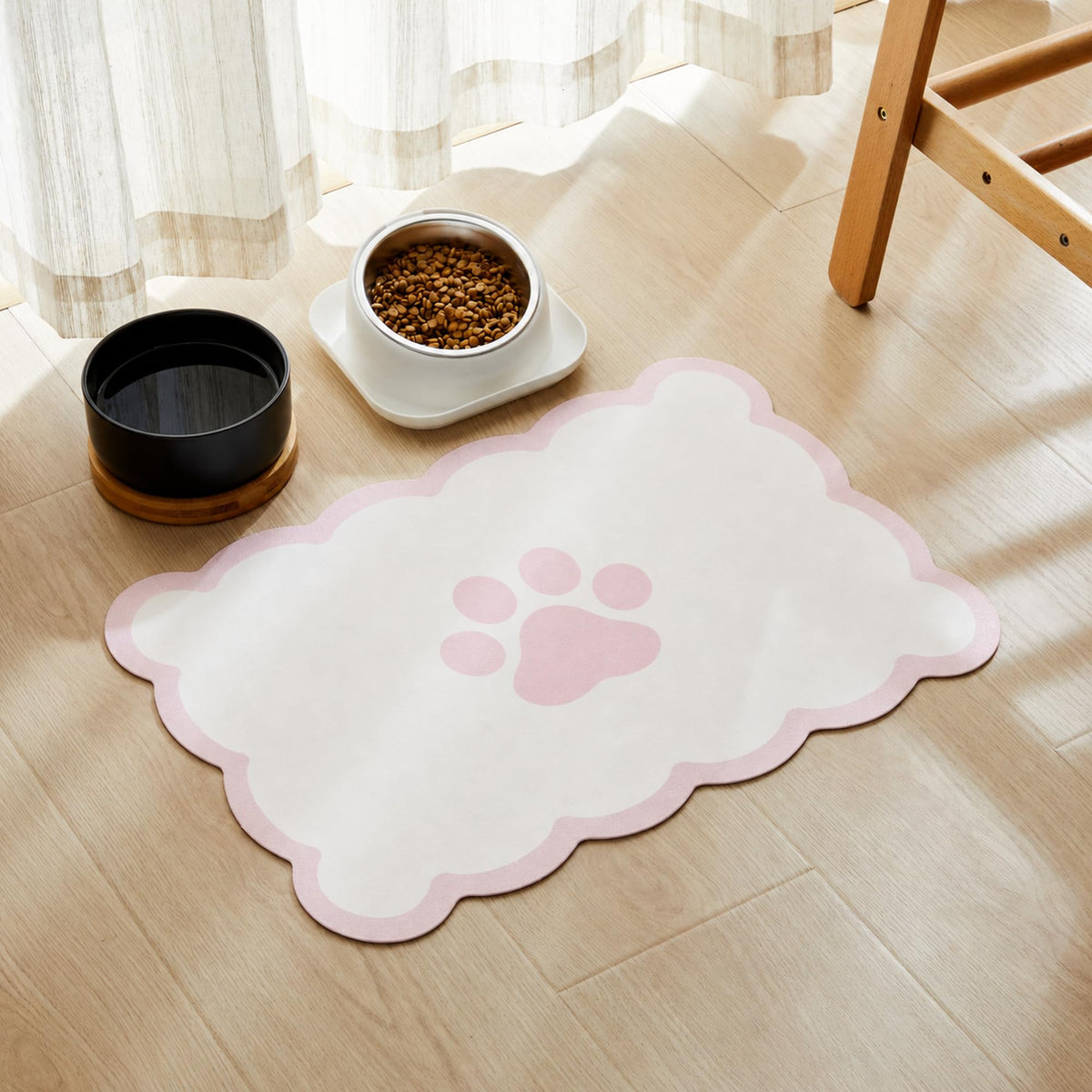Ralxion tapis avant rose blanc protège le sol avec style