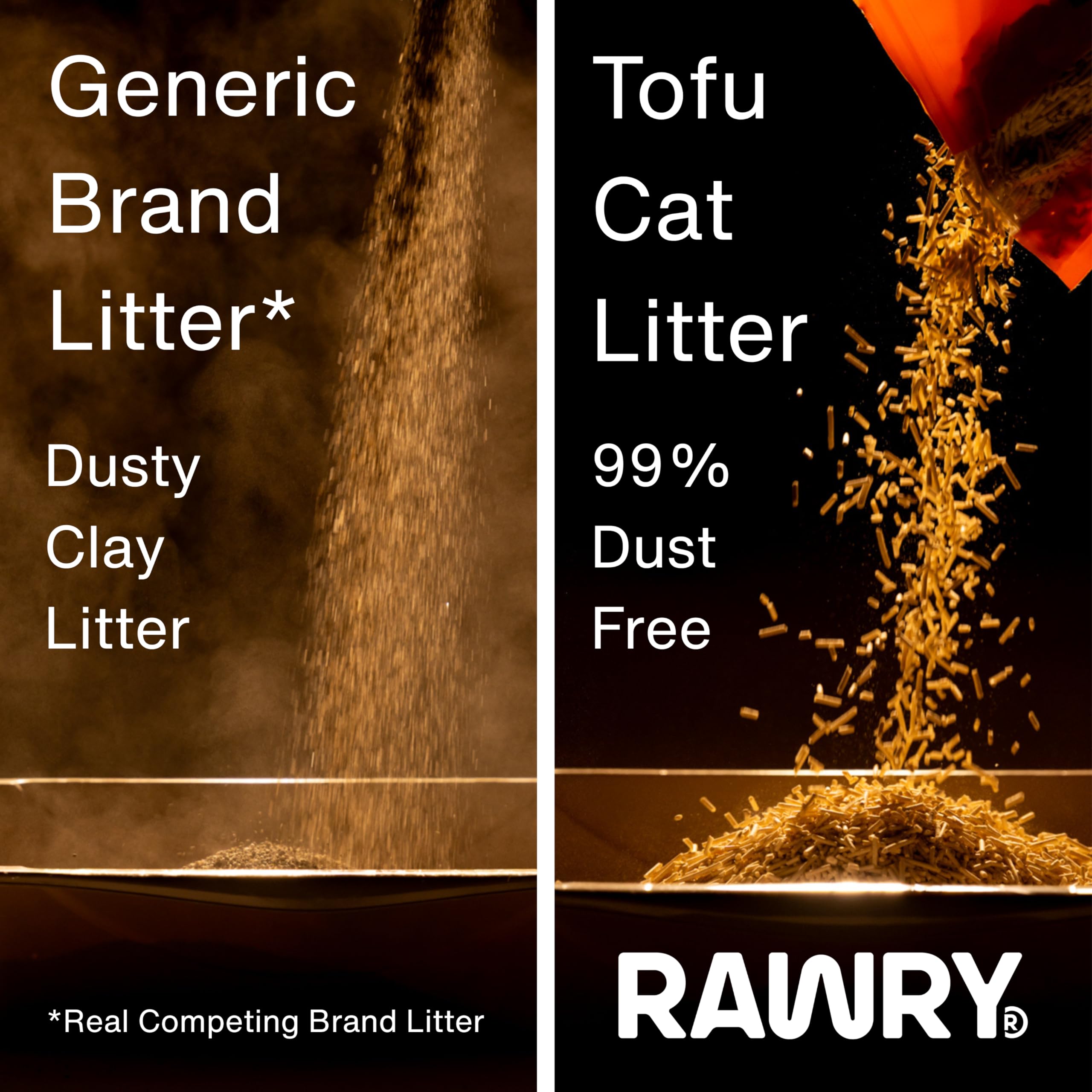 Rawry comparaison taille sac montrant facilité de stockage