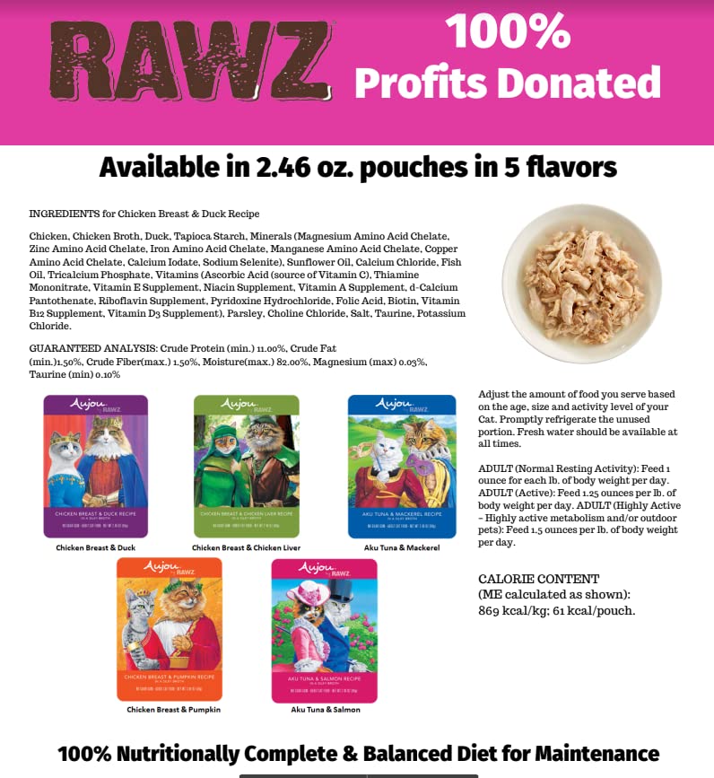 Rawz doublure sans BPA mentionnée pour sécurité et confiance