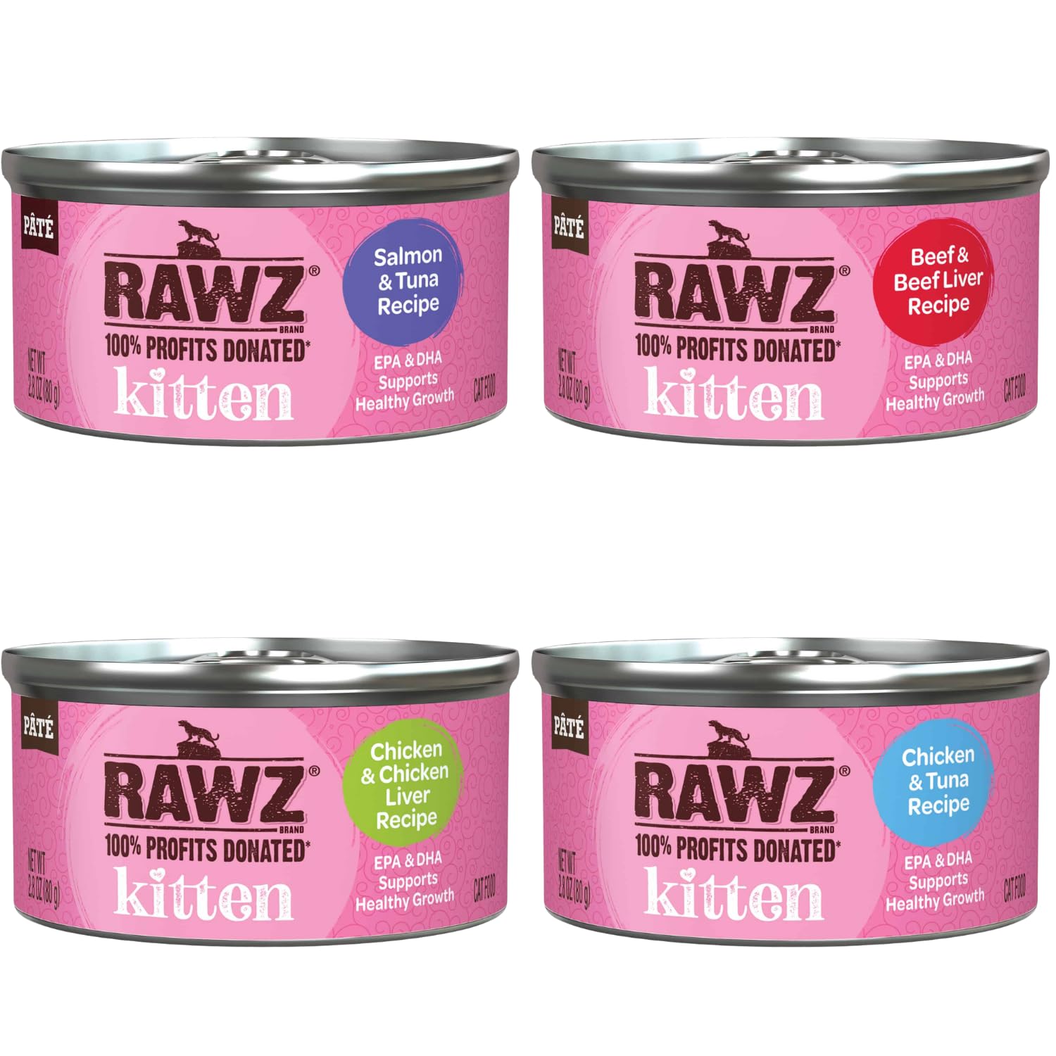 Rawz étiquette en gros plan montrant ingrédients principaux et clarté