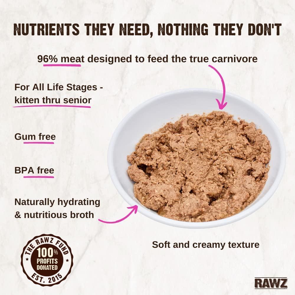 RAWZ étiquette nutritionnelle lisible, informations claires