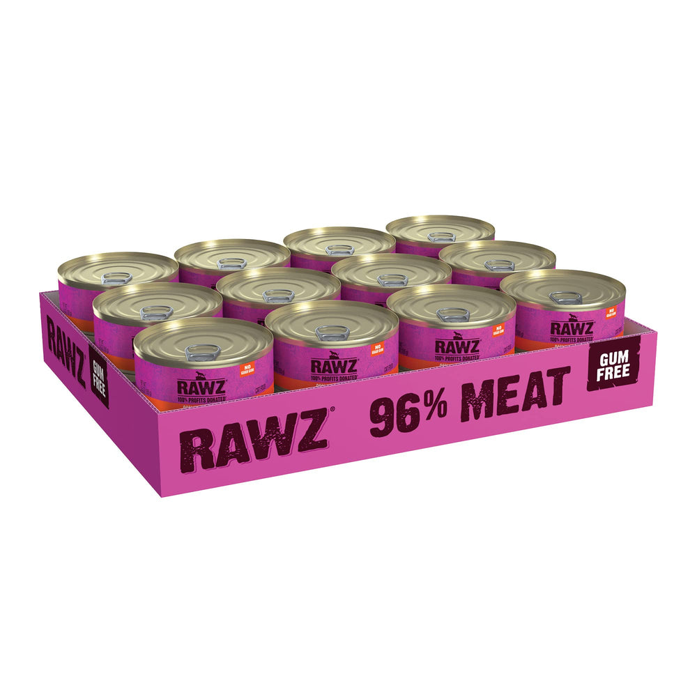 Rawz gros plan texture pâtée illustrant la qualité et appétence pour chat