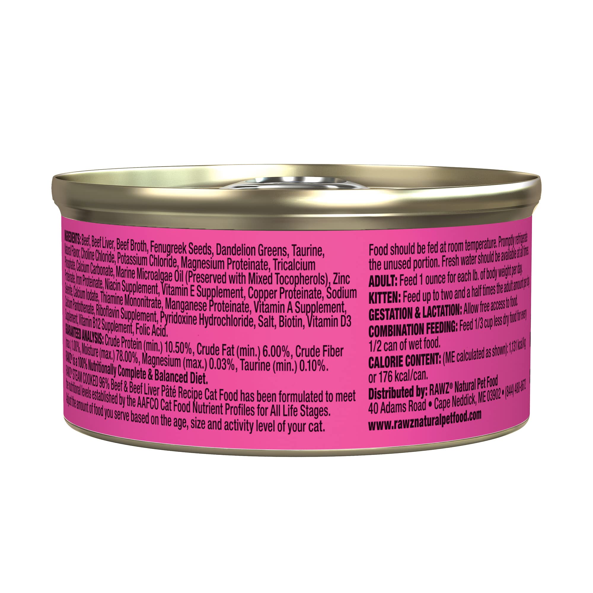 Rawz pâté boeuf gros plan texture montrant fermeté et appétence