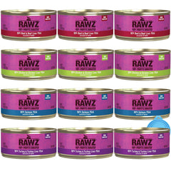 Rawz conserve face montrant l'étiquette et l'avantage d'ingrédients clairs