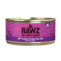 Rawz boîte de pâté dinde face avant montrant emballage et qualité
