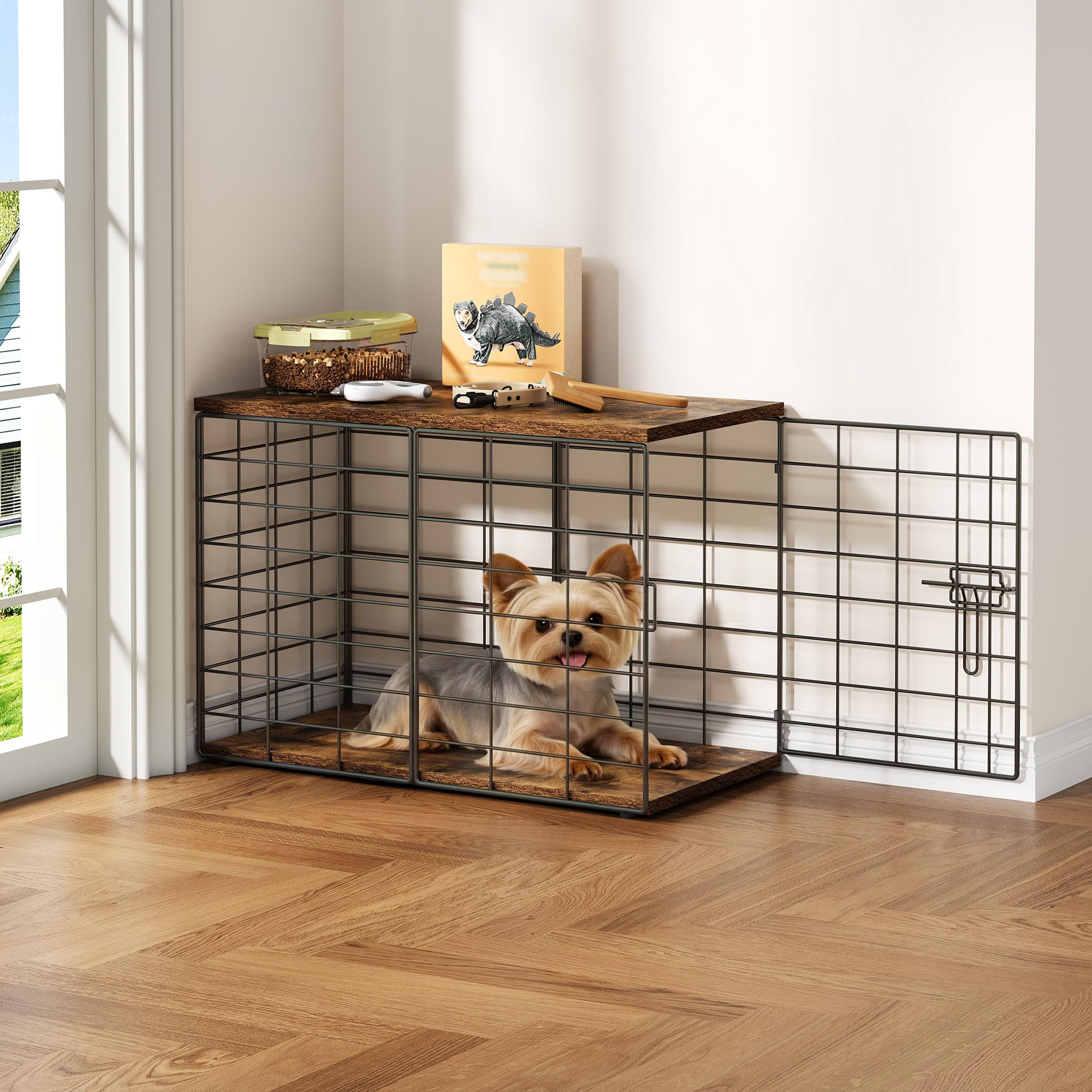 rechgosh vue de face de la cage-meuble offrant sécurité et style