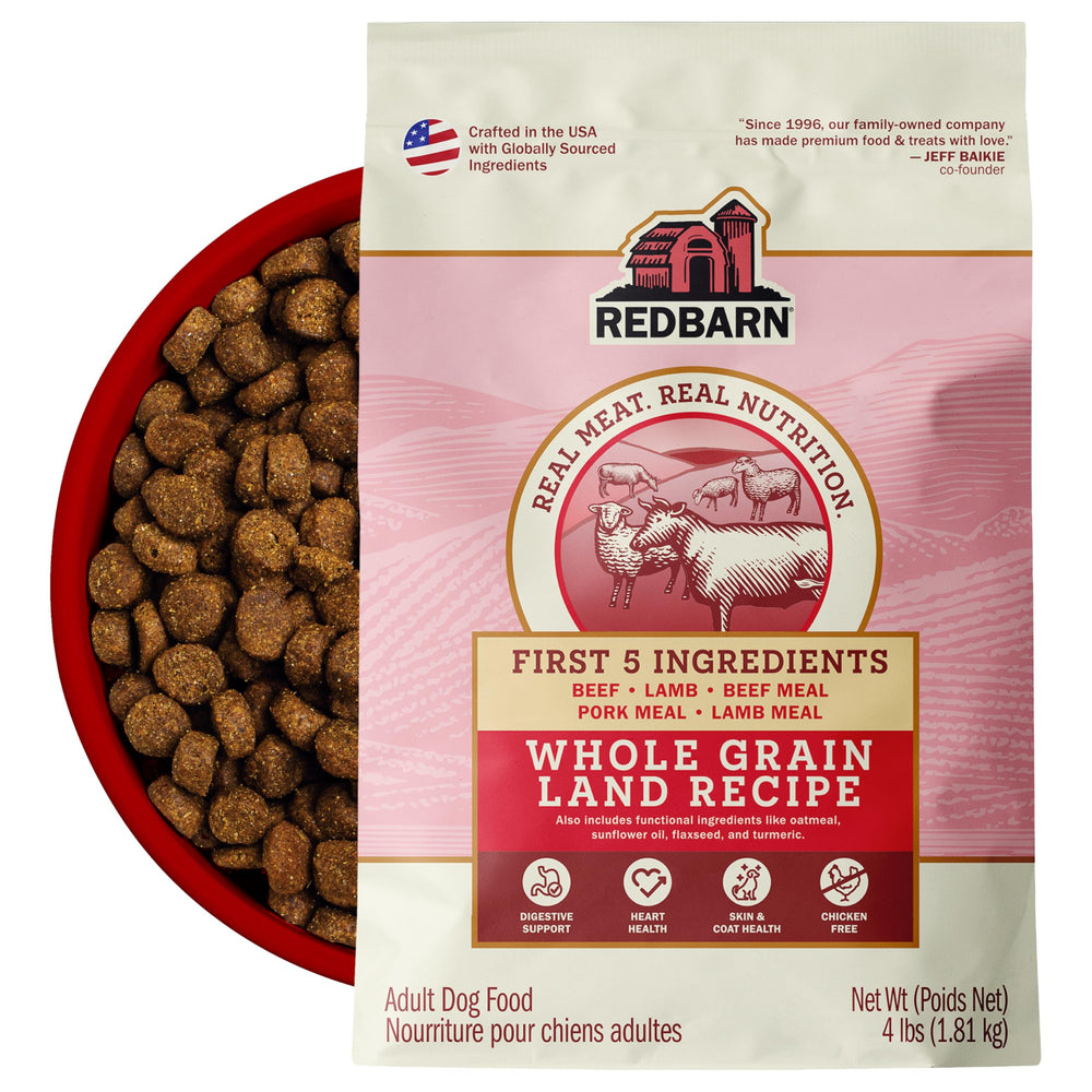 Redbarn emballage avant 4 lb présentant qualité et praticité