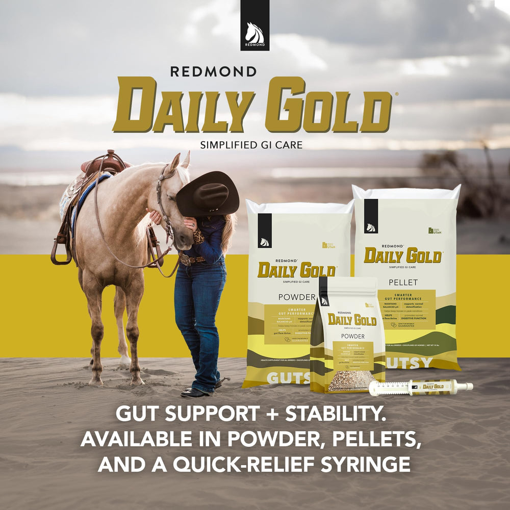 REDMOND Daily Gold poudre mélangée au fourrage pour administration pratique et appétence