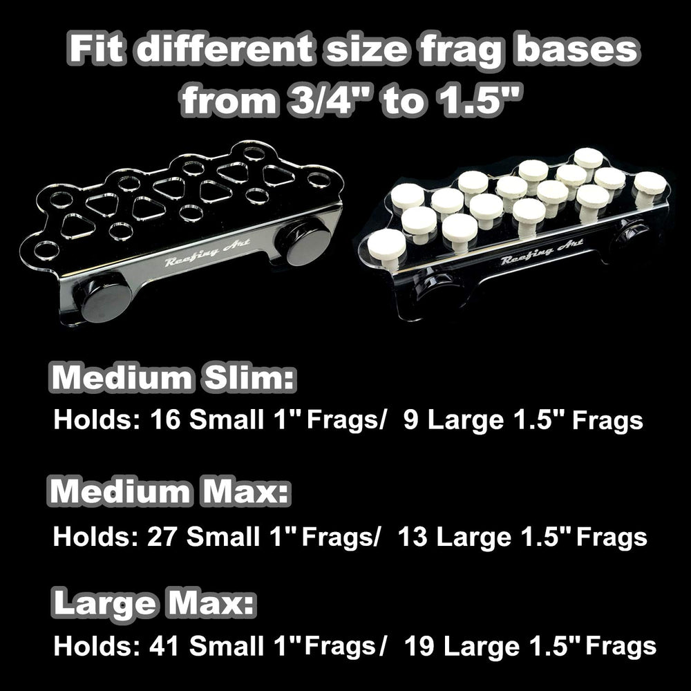 Reefing Art comparaison taille 12x4 montrant échelle et capacité