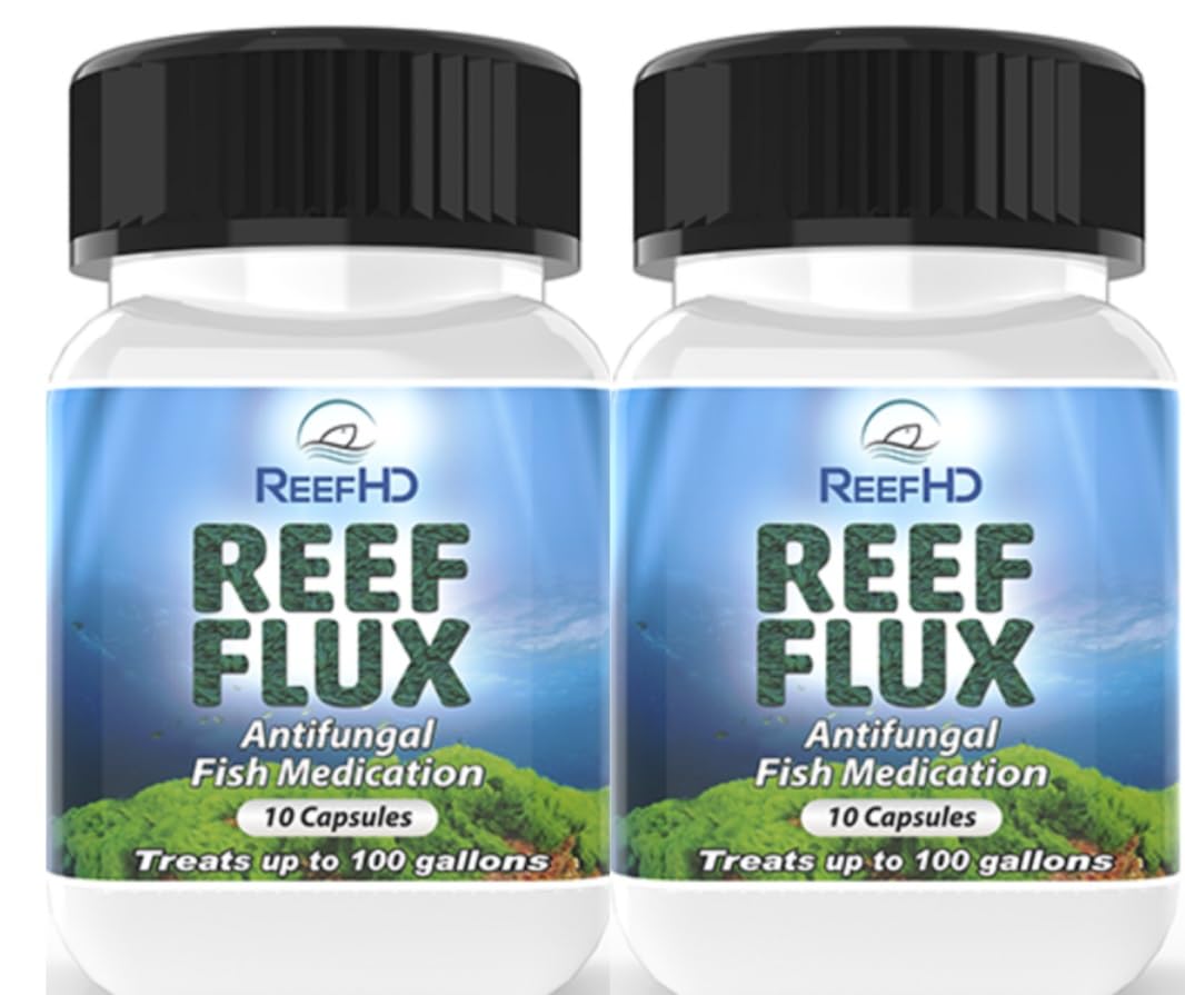 ReefHD Reeflux emballage avant montrant flacon et informations, aide au dosage sûr