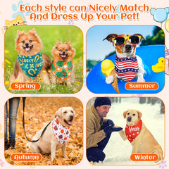 Reginary chien portant un bandana ajustable pour look festif sécurisé