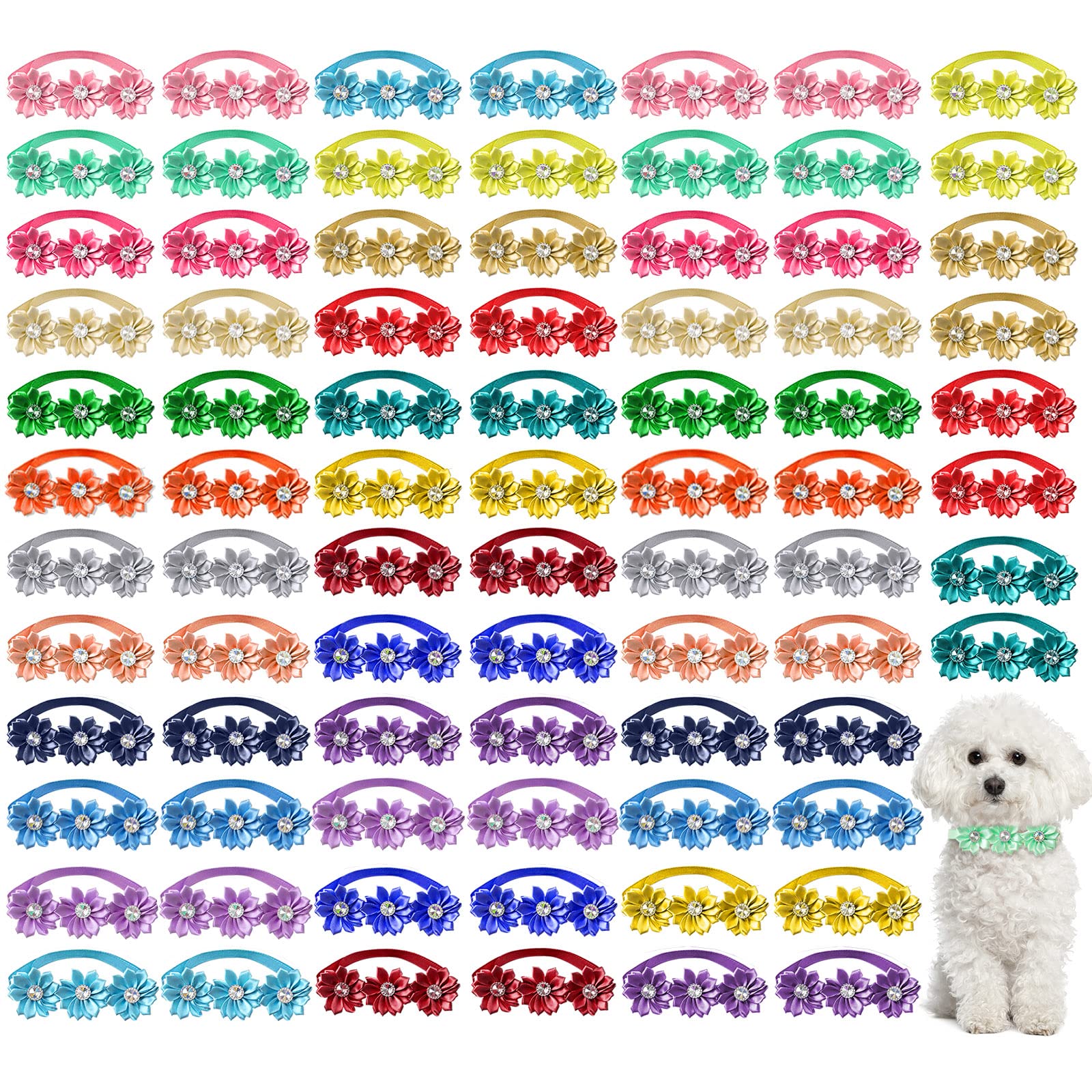Reginary emballage du lot de 80 colliers fleurs pour rangement pratique