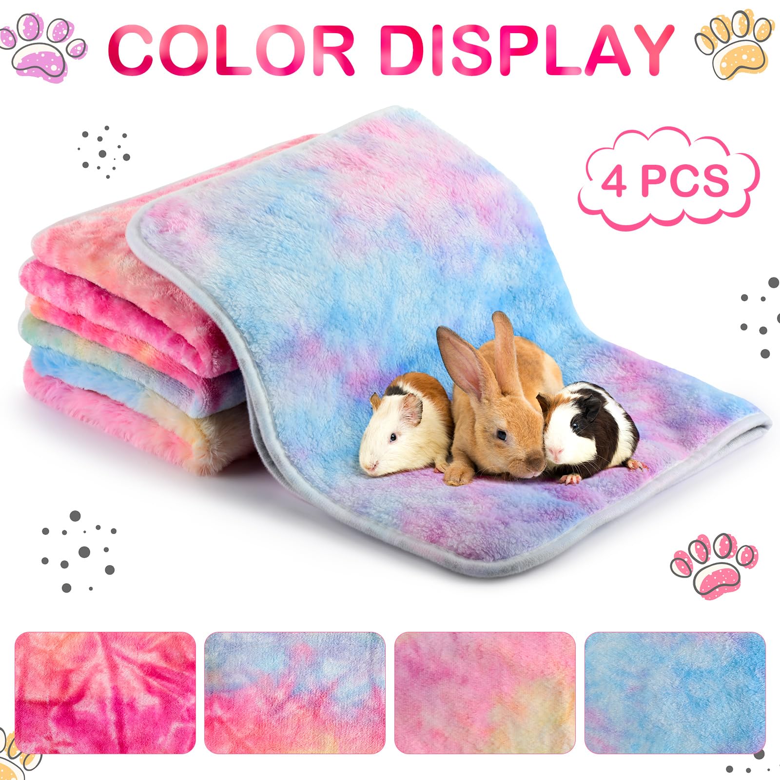Reginary ensemble de quatre liners tie dye pliés pour rotation et lavage