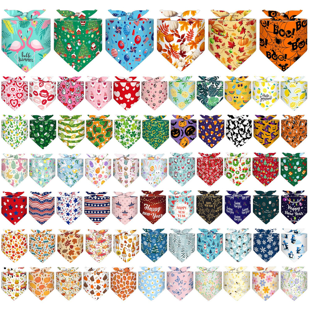 Reginary emballage avant montrant 72 bandanas pour une garde-robe festive