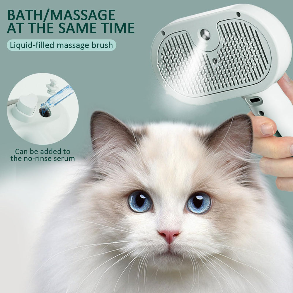 ReNu Dog Brush démonstration auto-nettoyage évacuant les poils