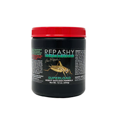 Repashy SuperLoad pot face montrant l'étiquette et bénéfice augmentation nutritionnelle