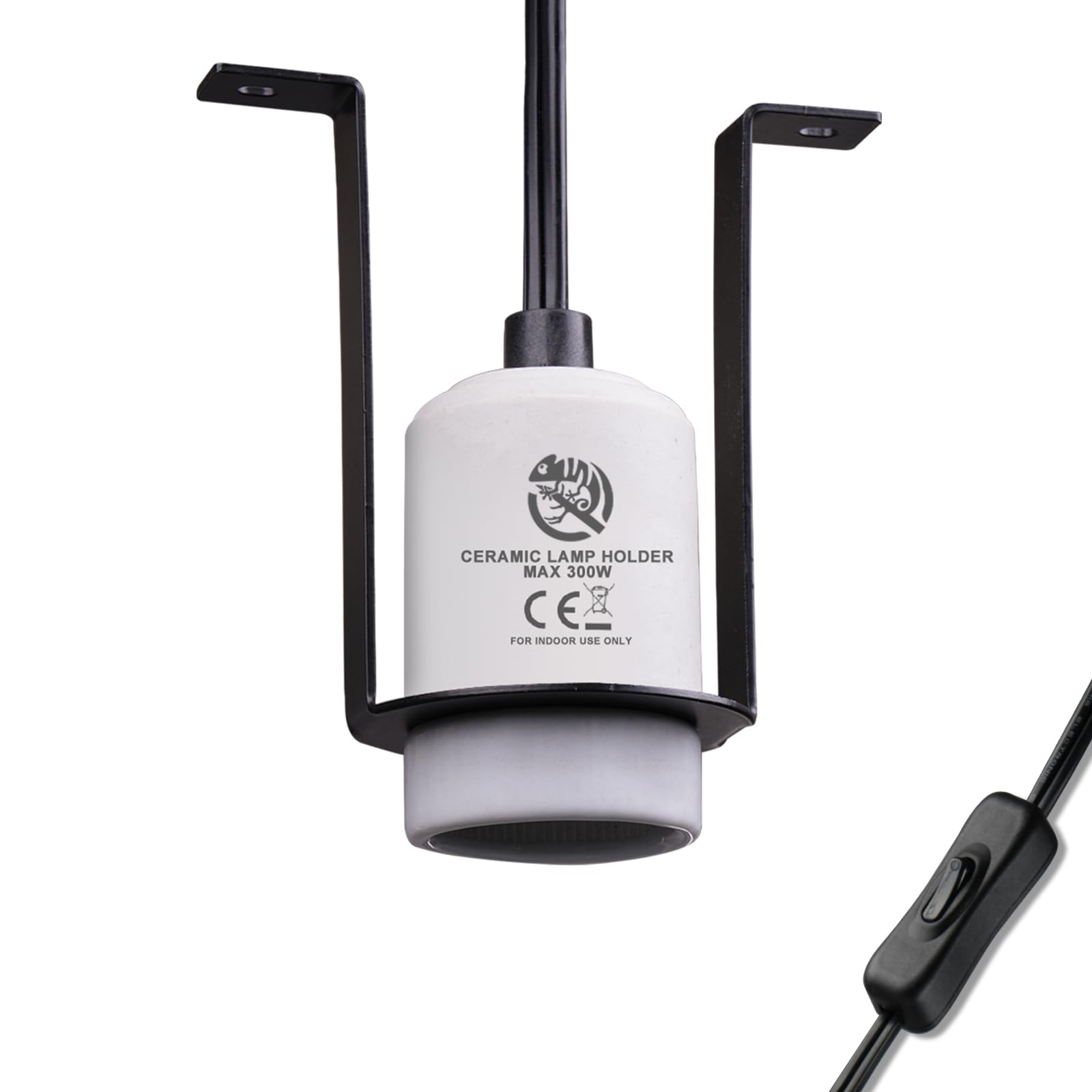 REPTI HOME douille céramique vue avant pour fixation sûre