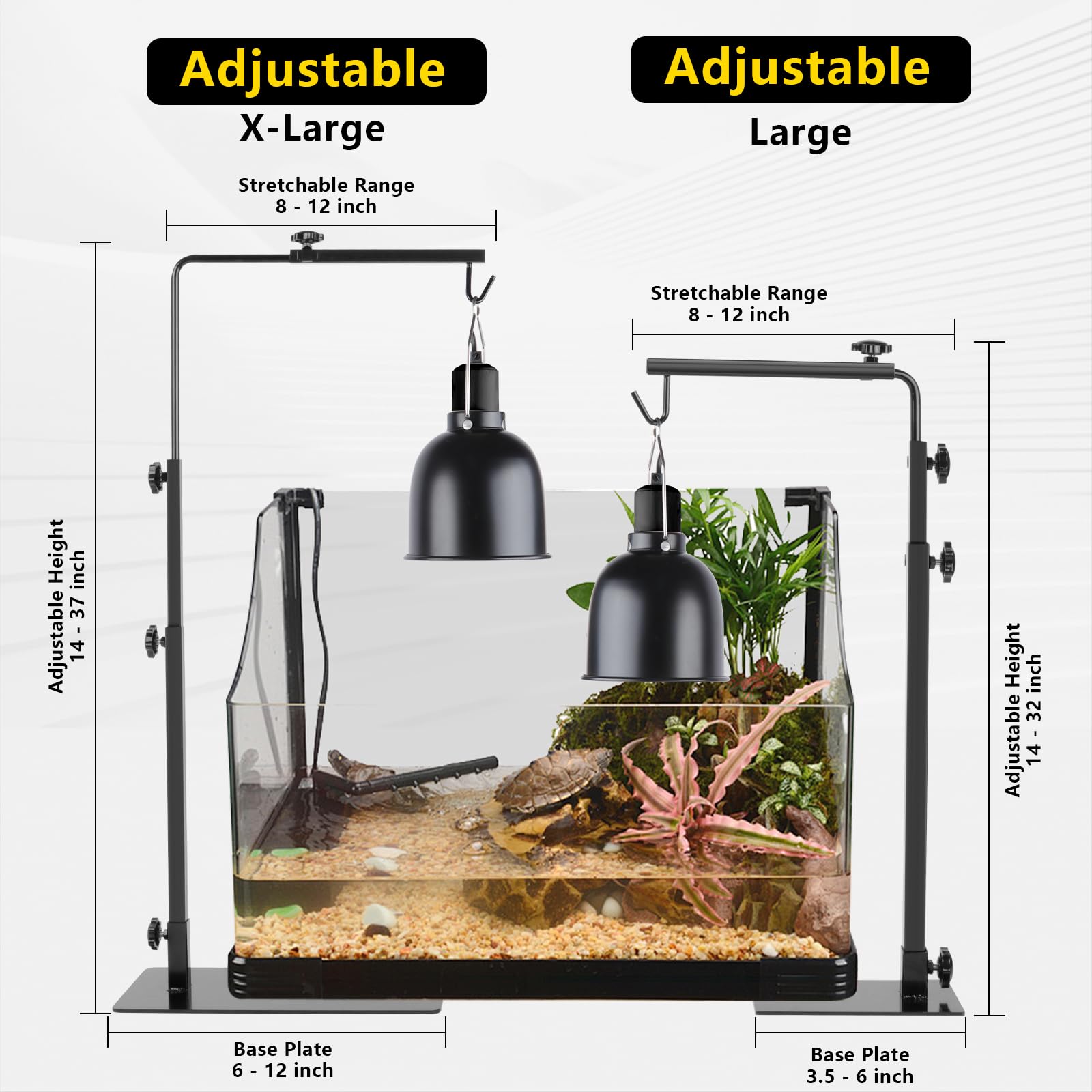 REPTI HOME profil du poteau incurvé pour suspension stable de la lampe