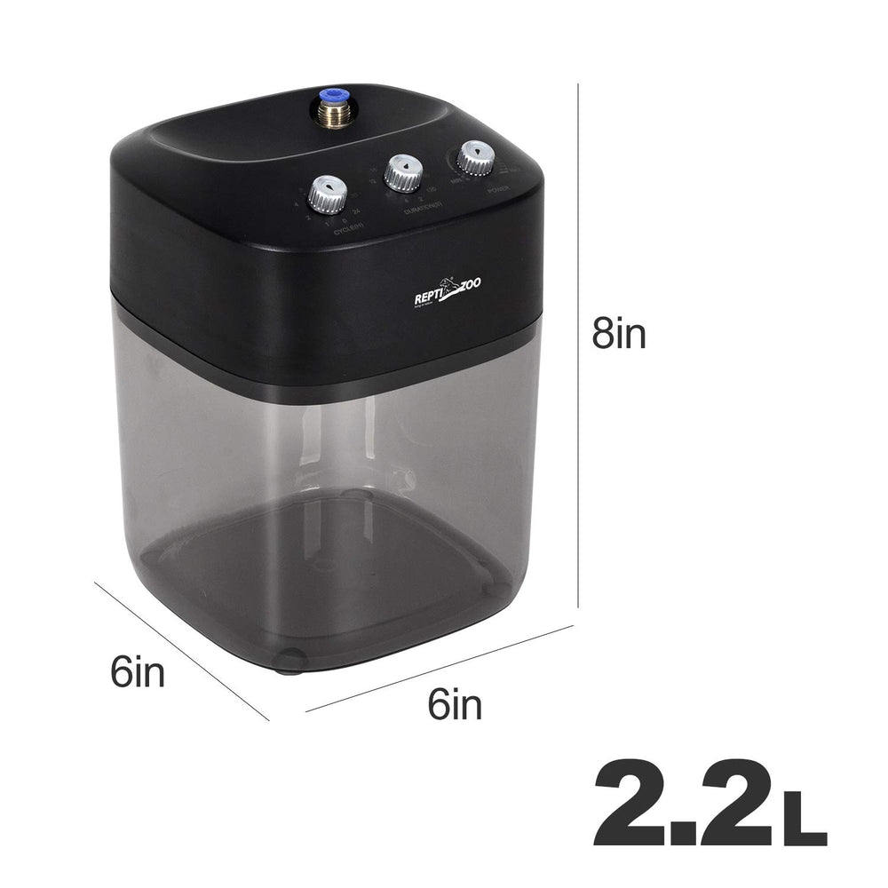 REPTI ZOO réservoir 2,2 L avec indicateur, longue autonomie visible