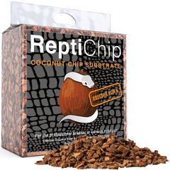 ReptiChip paquet avant montrant bloc compressé, préparation facile et gain de place