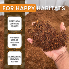 ReptiEarth substrat humide avec gouttelettes montrant rétention d'humidité