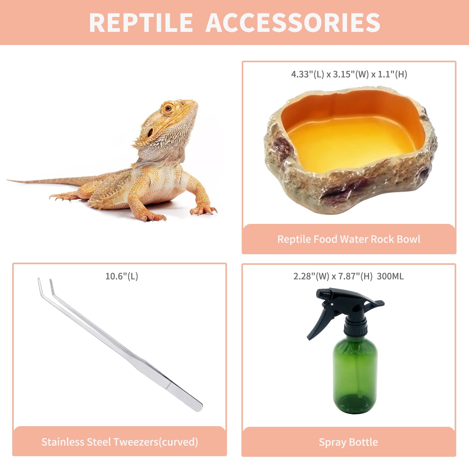 Reptile Growth terrarium en usage avec un gecko montrant accès facile pour nourrir