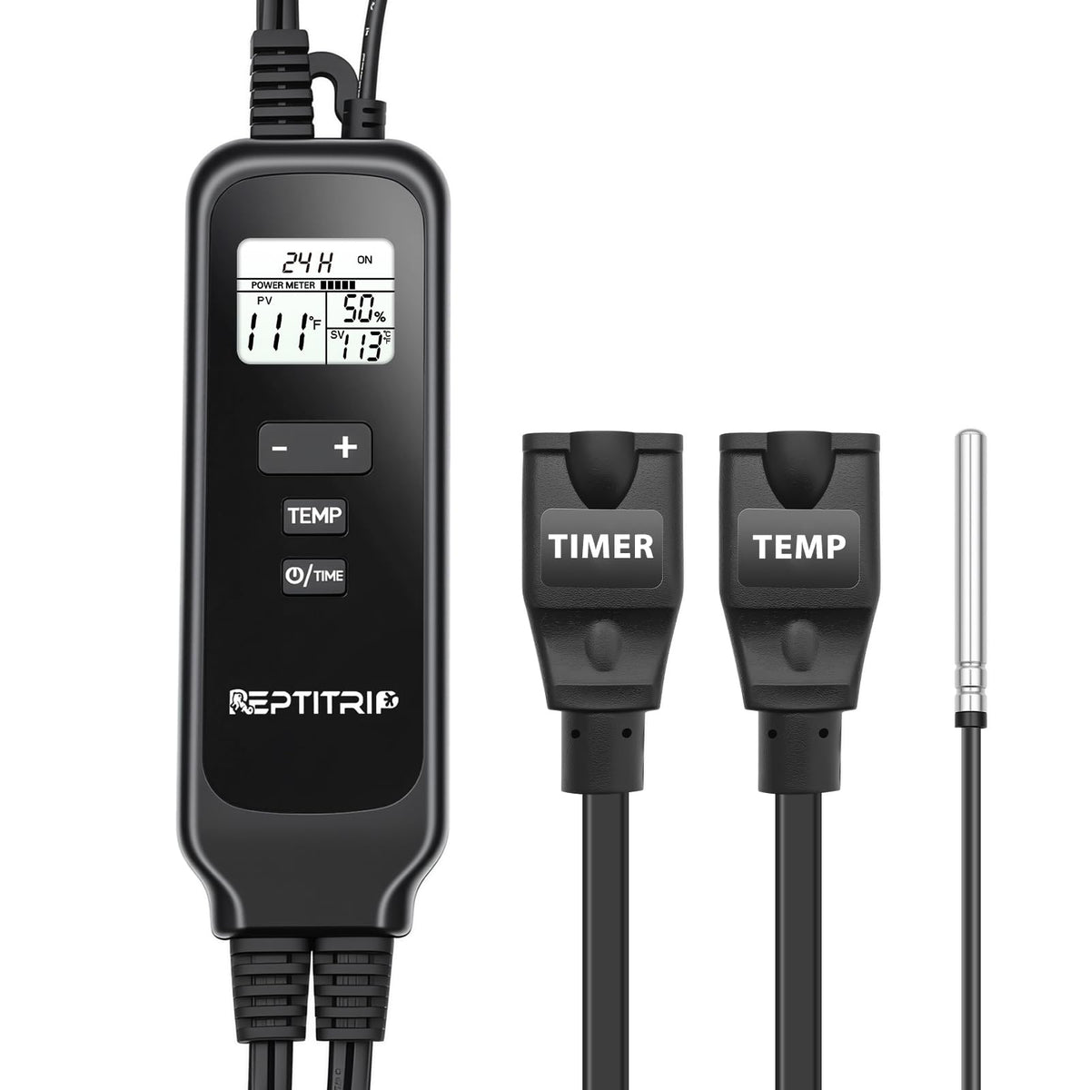 REPTITRIP face avant montrant boutons et prises pour contrôle pratique