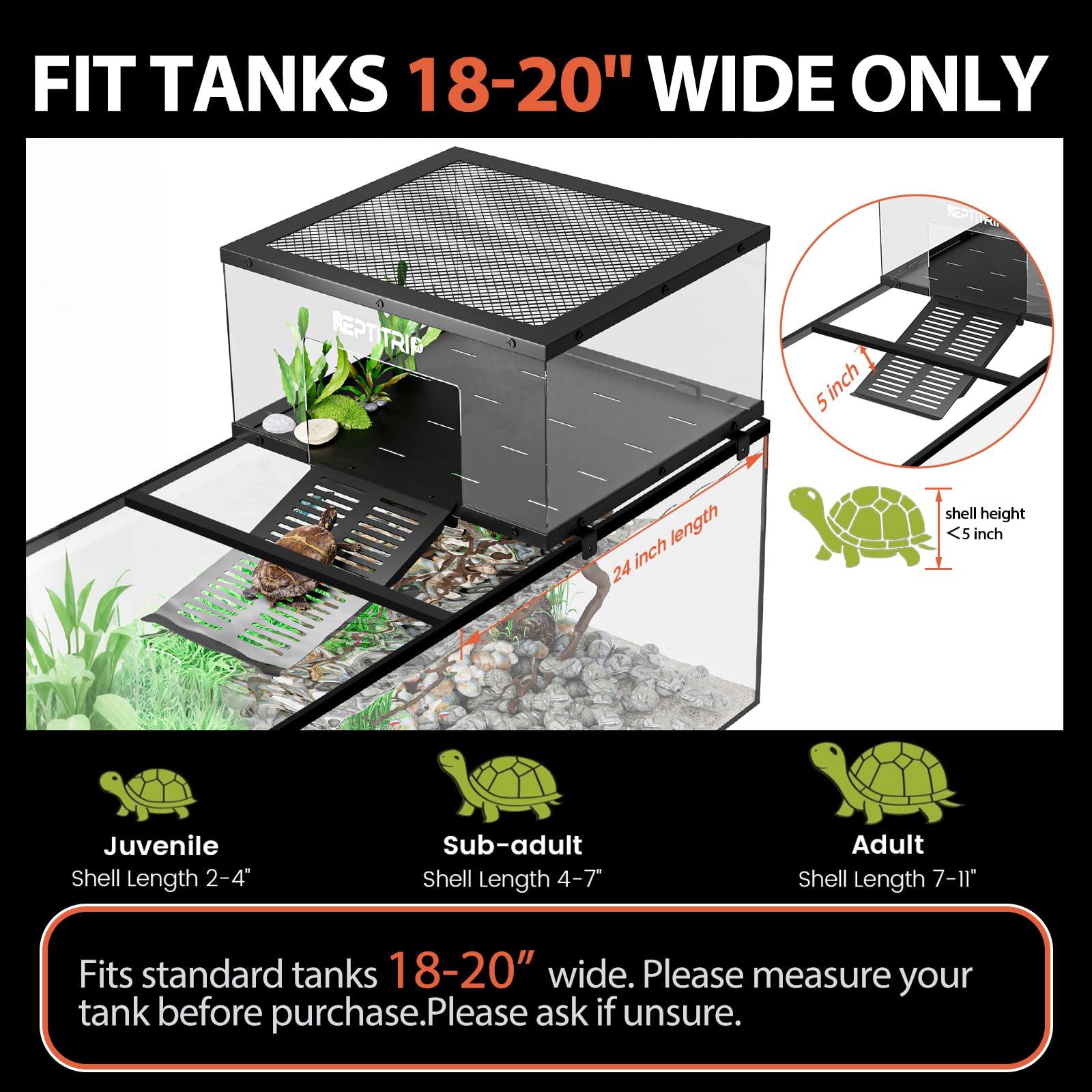 REPTITRIP gros plan polycarbonate transparent pour excellente visibilité