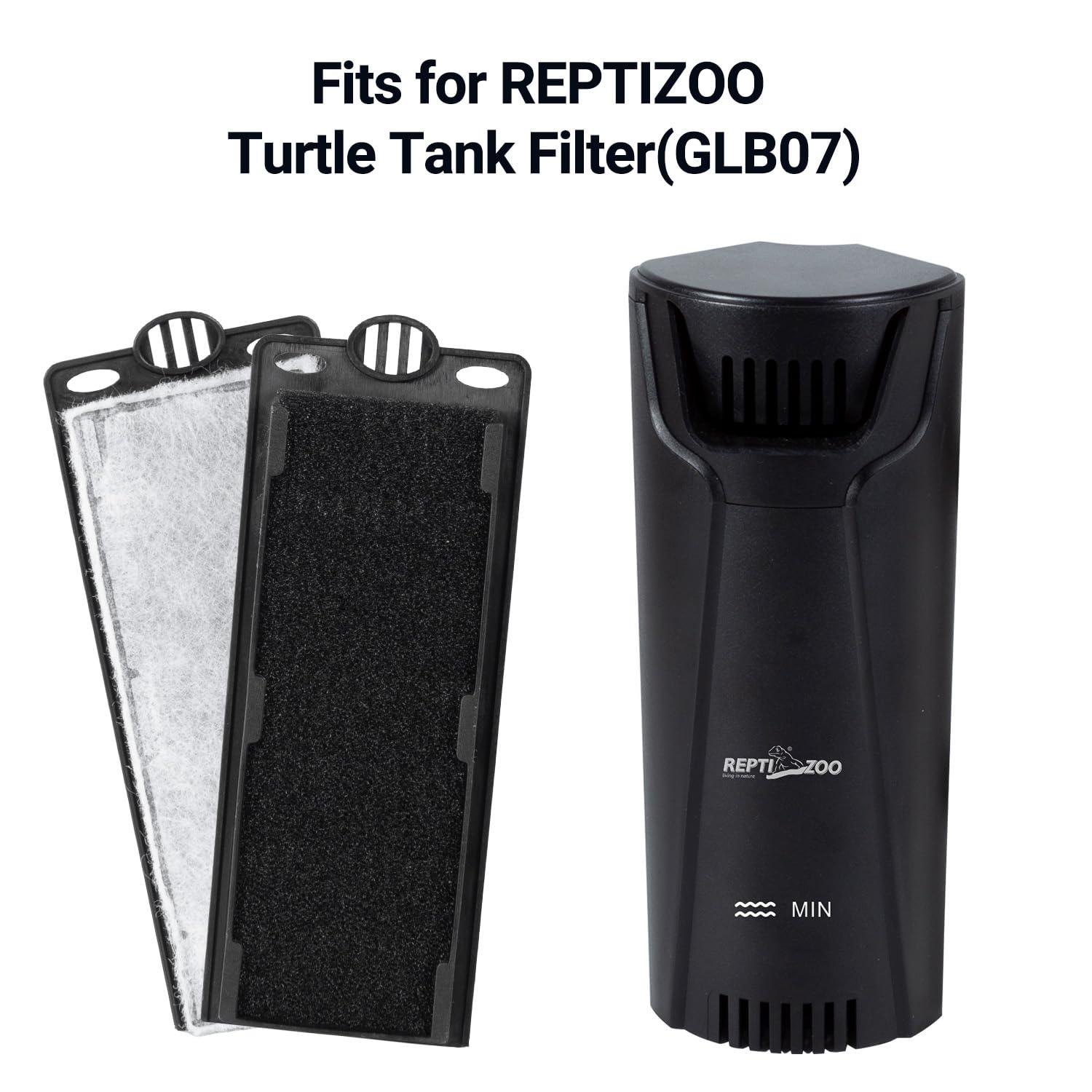 REPTIZOO emballage du pack de 3 offrant stockage pratique