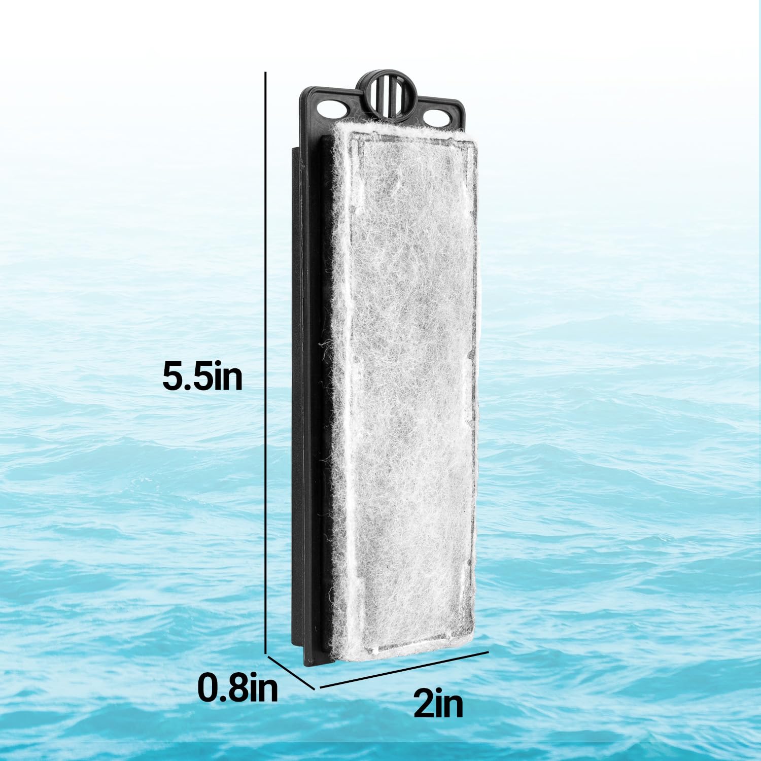REPTIZOO gros plan sur la texture triple couche pour filtration efficace