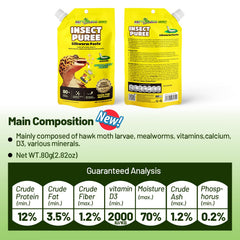 REPTIZOO FRIENDLY gecko mangeant la pâte, favorise alimentation pratique